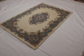 Handknotted Indo Wool Aubusson Rug