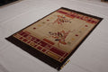 Poly Webteppich Kilim rouzan Braun
